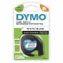 Dymo - Letratag Band Plastik wei� 12 mm x 4 m 91221