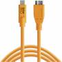 Tether Tools - USB-C zu 3.0 Micro- B 4,60m orange