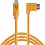 Tether Tools - USB-C zu 3.0 Micro- B Right Angle 4,60m orange