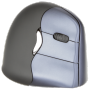 Evoluent Vertical Mouse 4 Wireless - Maus VerticalMouse 4 Rechts Drahtlos black/silver retail [DE-Version, German Keyboard]