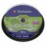 Verbatim - MED CDRW 80/700MB Verbatim / 12x / 010er Spindel / DLP (43480)