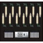 Krinner - Superlight Bavaria Mini Flame 12er Set Elfenbein