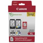 Canon - Tinte PG-545XL/CL-546XL 8286B011 2er Multipack inkl. Fotopapier [EURO-Version]