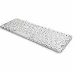 Keysonic - KeySonic TAS KSK-5020BT-S (DE) Wireless MINI Aluminium sil/w [DE-Version, German Keyboard]