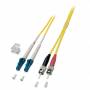 Efb-elektronik - Duplex Jumper LC-ST 9/125�, OS2, LSZH, gelb, 2.0mm, 0,5m Hersteller: EFB Elektronik (O0361.0,5)