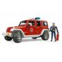 &nbsp;"Bruder 02528 - Jeep Wrangler Unlimited Rubicon Feu-Jeep Wrangler Unlimited Rubicon Feuerwehrfahrzeug mit Feuerwehrmann, Modellfahrzeug-Bruder-Toys/Spielzeug"