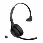 Jabra - Jabra Evolve2 55 UC Mono - Headset - On-Ear - Bluetooth - kabellos - aktive Rauschunterdr�ckung - Adapter USB-C via Bluetoo