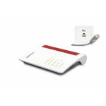 Fritz! - Box 7530 AX International WI-FI 6 DSL-Router (DSL/VDSL, 1.800 MBit/s (5GHz) & 600 MBit/s (2,4GHz), bis zu 300 MBit/s, WLAN Mesh,