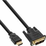 &nbsp;"Inline-InLine - Videokabel - Single Link - HDMI / DVI - HDMI, 19-polig (M) - DVI-D (M) - 1,0m - abgeschirmt - (HDMI 1,3) - Schwarz (176-InLine-Hardware/Electronic"