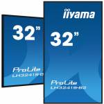 Iiyama - iiyama ProLite LH3241S-B2, 80cm (31,5''), Full HD, USB, RS232, Ethernet, Kit (RS232), schwarz TFT Monitor, 16:9, Bildschirmdiago
