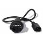 &nbsp;"Apc-- Stromkabel - power CEE 7/7 (W) zu IEC 60320 C14 - 10 A - 61cm - Schwarz - f�r P/N: SCL500RMI1UC, SCL500RMI1UNC, SMTL750RM-Apc-Hardware/Electronic"