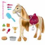 Mattel Gmbh - BRB bewegliches Pferd mit Zubeh�r