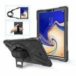 Estuff - Defender Case - Hintere Abdeckung f�r Tablet - widerstandsf�hig - Silikon, Polycarbonat - Schwarz - 10.5 - f�r S