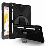 Estuff - - Hintere Abdeckung f�r Tablet - Silikon, Polycarbonat - Schwarz - 10.2 - f�r Apple 10.2 iPad (7. Generation, 8. Gen