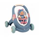 Smoby - Little Smoby 3-in1 Lauflernwagen + Puppe, Geschicklichkeitsspiel