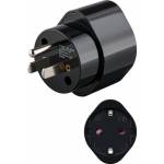 Wentronic - Goobay Netzadapter, Schwarz - Schutzkontaktbuchse (Typ F, CEE 7/4) > US/Japan-Stecker (Typ B, NEMA 5-15, 3-polig) (45354)