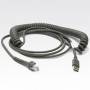 Zebra - Zebra CBA-U12-C09ZAR USB type A Grey cable interface/gender adapter