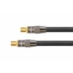 "Python-SAT Antennenkabel, IEC/Koax Stecker an Buchse vergoldet, Schirmmaß 120 db, 75 Ohm, Nylongeflecht schwarz, 1m, PYTHON® Seri-Python-Hardware/Electronic" "Python-SAT Antennenkabel, IEC/Koax Stecker an Buchse vergoldet, Schirmmaß 120 db, 75 Ohm, Nylongeflecht schwarz, 1m, PYTHON® Seri-Python-Hardware/Electronic"