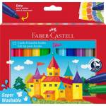 Faber-castell - FABER-CASTELL Filzstift Jumbo Super Washable 12er