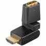 Wentronic - Wentronic goobay A 352 G - HDMI-Adapter - HDMI (W) bis HDMI (M) - 180� drehbarer Stecker, 360� drehbarer Stecker (60757)