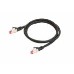 Python - Cat.6 Patchkabel mit Nylongeflecht schwarz 7,5m