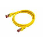 Python - Cat.6 Patchkabel mit Nylongeflecht gelb 1m