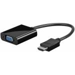 Wentronic - Goobay HDMI / VGA Adapter [1x HDMI-Stecker - 1x VGA-Buchse, Klinkenbuchse 3.5 mm] Schwarz Goobay (68793)