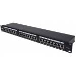 Intellinet - INTELLINET 24-Port Cat6a Patchpanel FTP 1HE schwarz