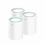 Cudy - M1300 3-PACK Mesh-WLAN-System Dual-Band (2,4 GHz/5 GHz) Wi-Fi 5 (802.11ac) Wei� 1 Intern (M1300(3-Pack))