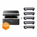 Brother - DCP-1612WVB - Multifunktionsdrucker - s/w - Laser - A4/Legal (Medien) - bis zu 20 Seiten/Min. (Kopieren) - bis zu 20 Seiten/Min.
