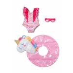 Zapf Creation - BABY born Swim Set Unicorn 43cm Ropa de ba�o de mu�eca 