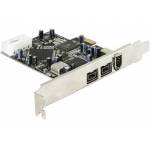 Delock - PCI Express Karte > 2 x extern FireWire B + 1 x extern FireWire A (89153)
