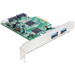 Delock - PCI Express Karte > 2x USB 3.0, 2x SATA, Controller