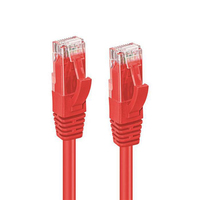 Microconnect - - Netzwerkkabel - RJ-45 (M) zu RJ-45 (M) - 50cm - UTP - CAT 5e - Rot (UTP5005R)