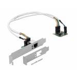 Delock - Mini PCIe I/O PCIe half size 1 x Gigabit LAN Low Profile, LAN-Adapter