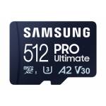 &nbsp;"Samsung-PRO Ultimate MB-MY512SA - Flash-Speicherkarte (SD-Adapter inbegriffen) - 512GB - A2 / Video Class V30 / UHS-I U3 - microSDXC UHS-Samsung-Hardware/Electronic"